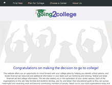 Tablet Screenshot of going2college.org